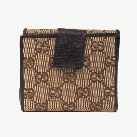 Gucci Beige GG Canvas Bamboo Bifold Wallet - Picture 4 of 11